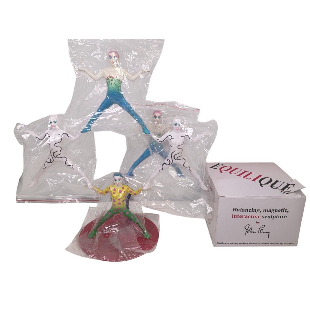 EQUILIQUE MAGNETIC ACROBATS Assorted Figure Set By John Perry Interactive